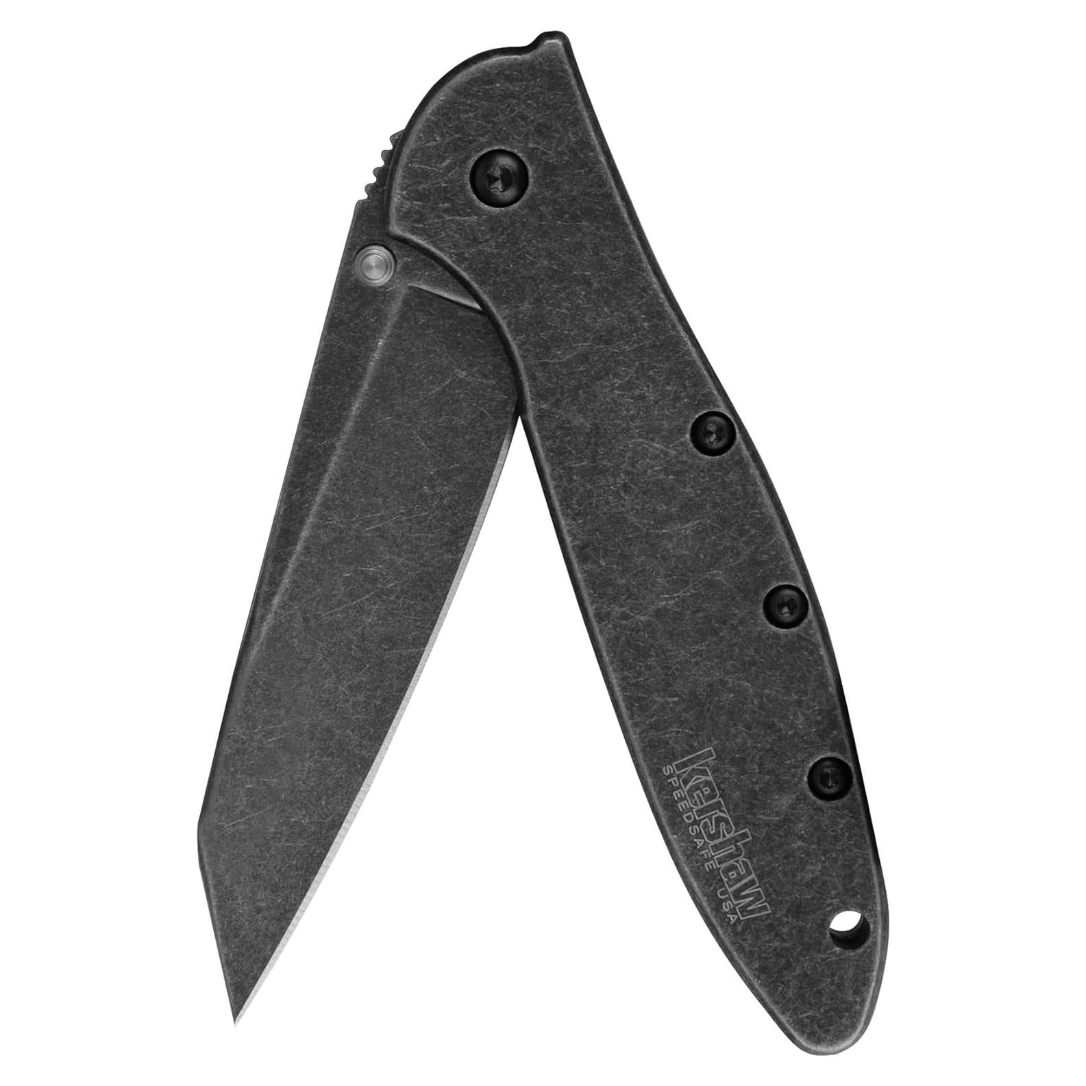 Cuchillo Kershaw Random Leek Blackwash 7.62 cm Acero Inoxidable