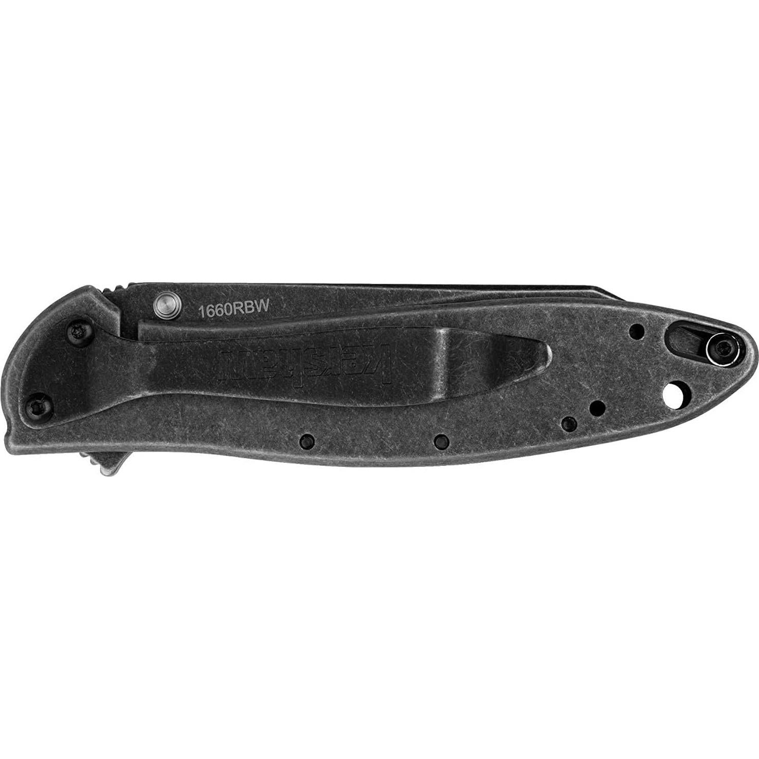 Cuchillo Kershaw Random Leek Blackwash 7.62 cm Acero Inoxidable