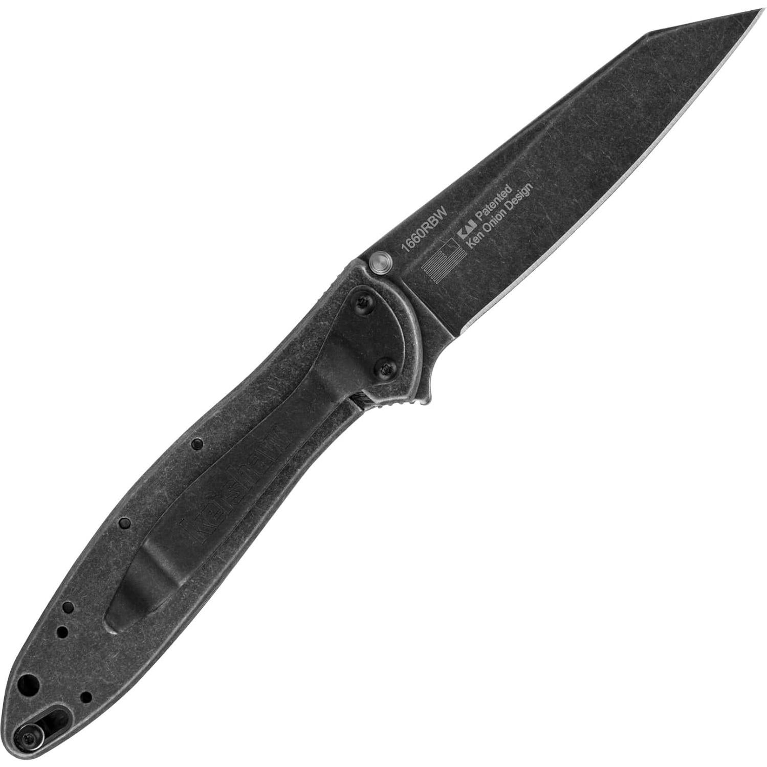 Cuchillo Kershaw Random Leek Blackwash 7.62 cm Acero Inoxidable