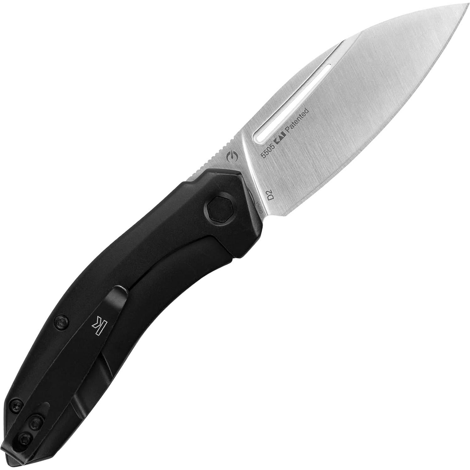 Cuchillo de bolsillo Kershaw Turismo D2 negro 7.4 cm