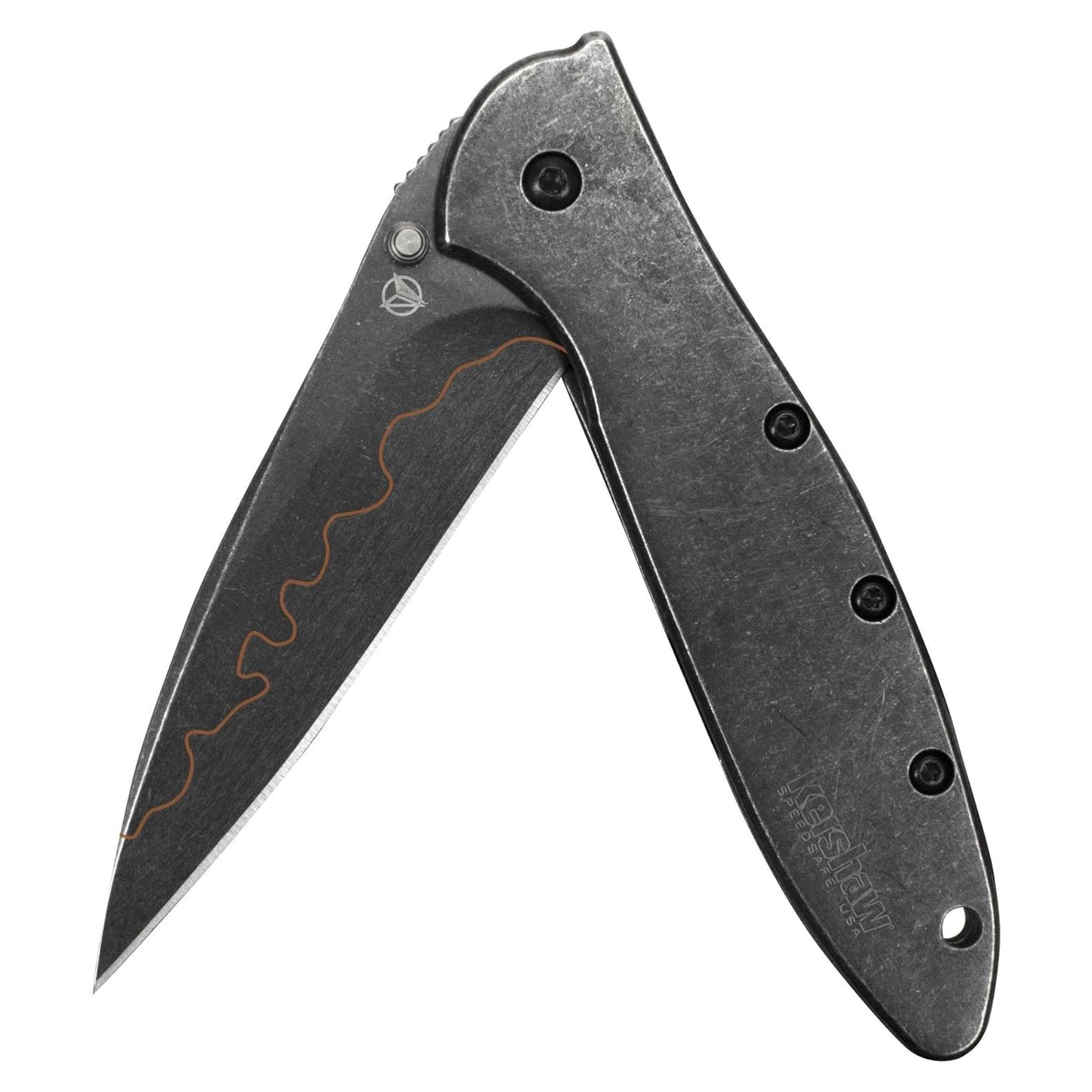 Cuchillo de bolsillo Kershaw Leek Blackwash 7.62 cm