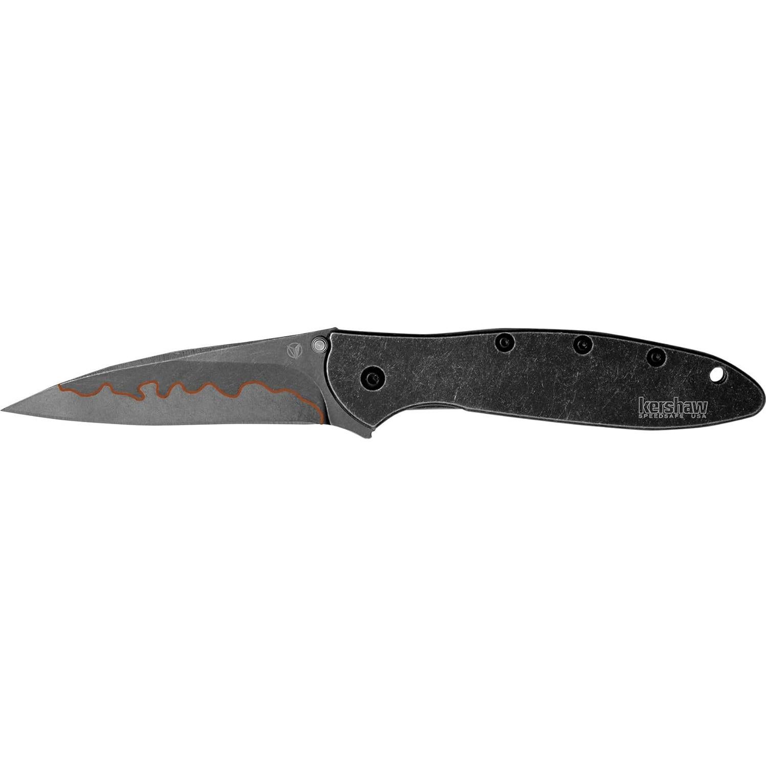 Cuchillo de bolsillo Kershaw Leek Blackwash 7.62 cm