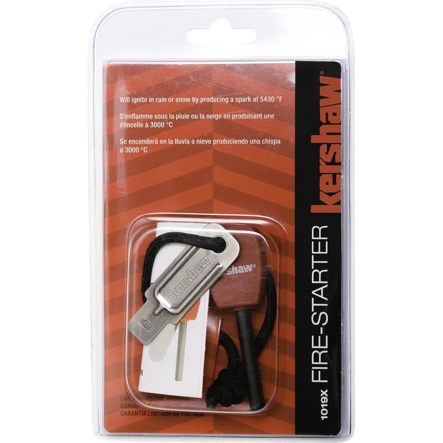 Kershaw Firestarter 1019X - Encendedor de Magnesio 3.1"