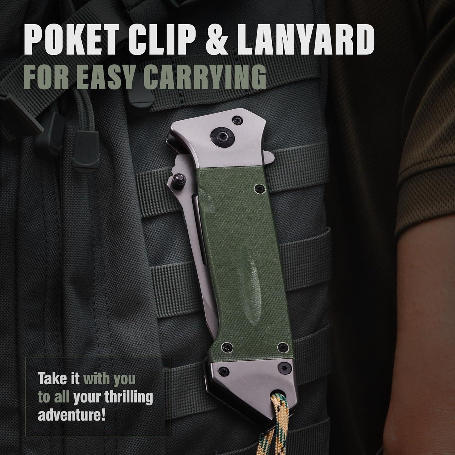 Cuchillo de bolsillo Grand Way 6688 G10 9.19 cm verde