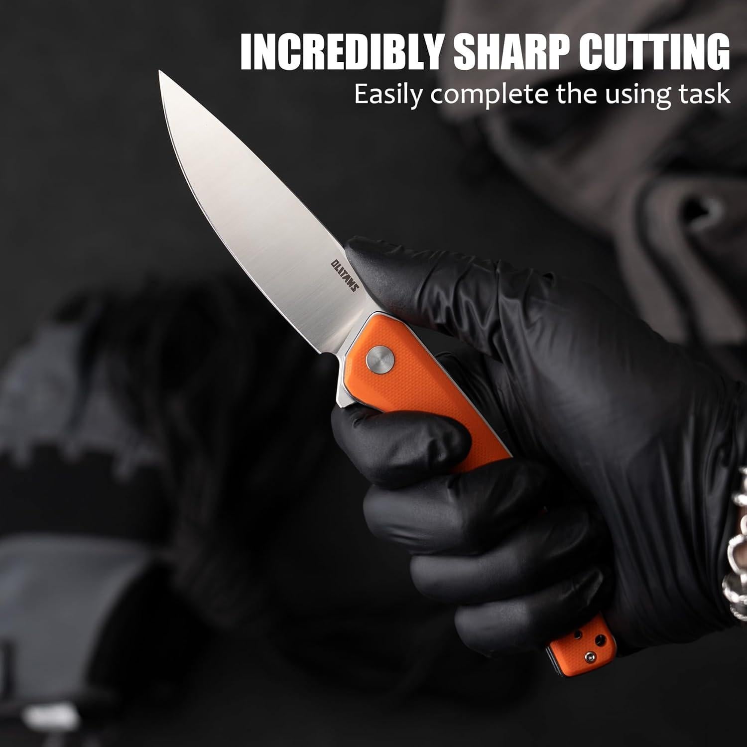 Cuchillo Plegable OLITANS G066 8.89 cm Hoja D2 Mango G10