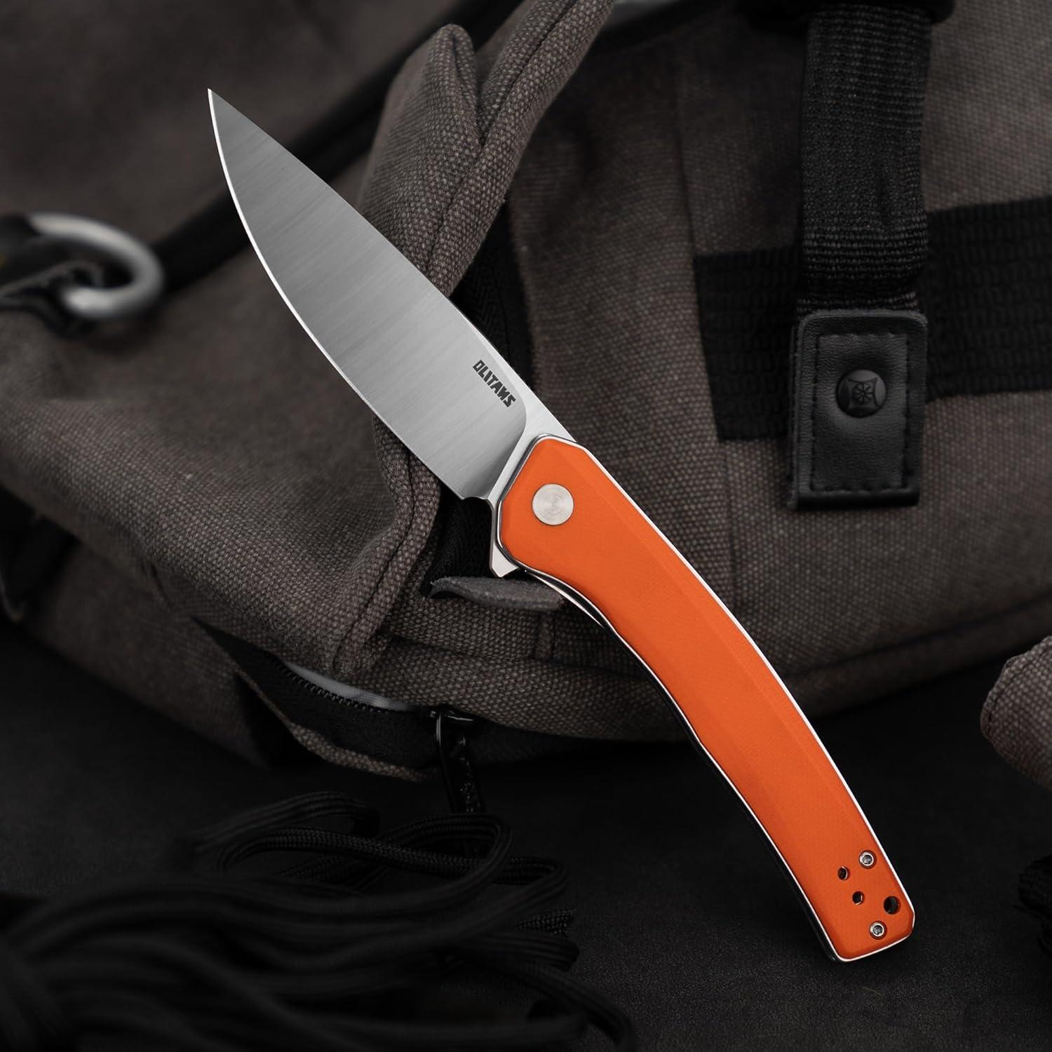 Cuchillo Plegable OLITANS G066 8.89 cm Hoja D2 Mango G10