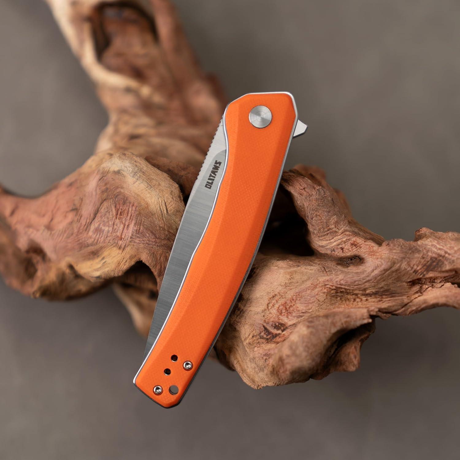 Cuchillo Plegable OLITANS G066 8.89 cm Hoja D2 Mango G10