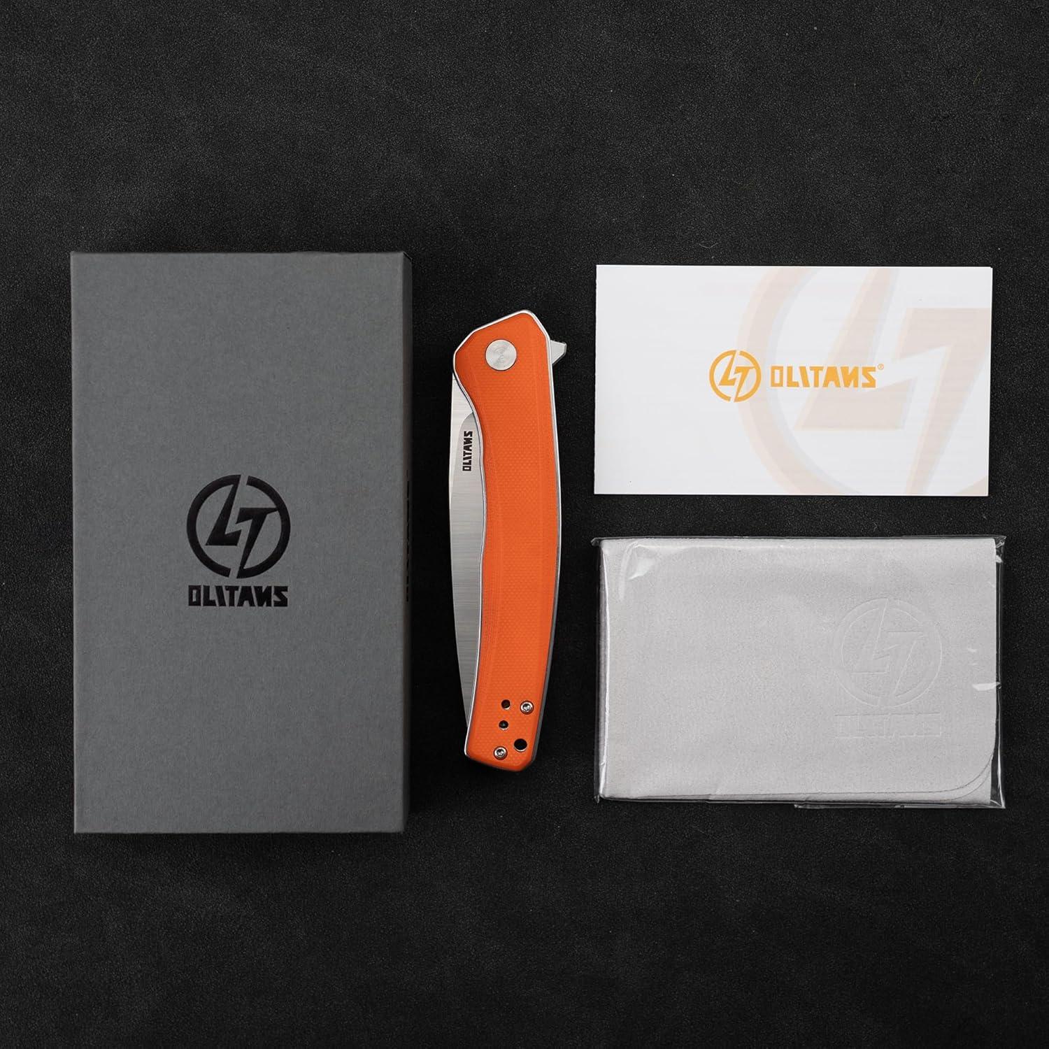 Cuchillo Plegable OLITANS G066 8.89 cm Hoja D2 Mango G10