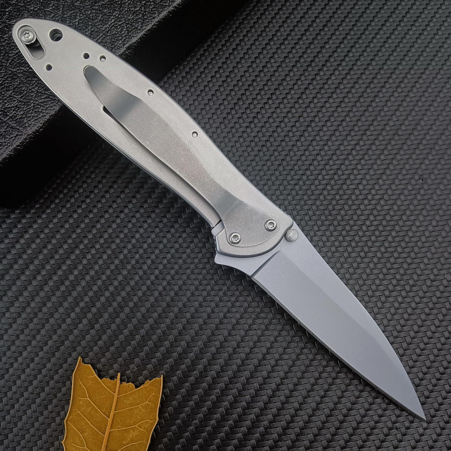 Cuchillo Plegable HUAAO Outdoor Flipper 17.8 cm Acero Inoxidable