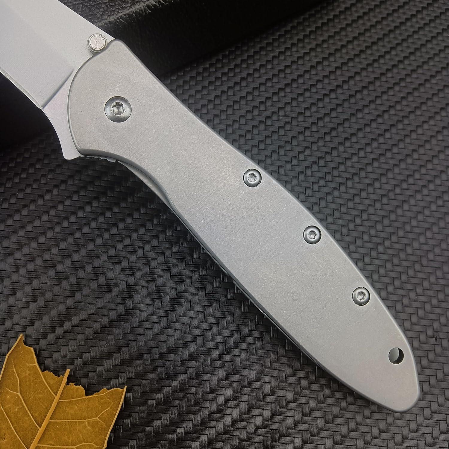 Cuchillo Plegable HUAAO Outdoor Flipper 17.8 cm Acero Inoxidable