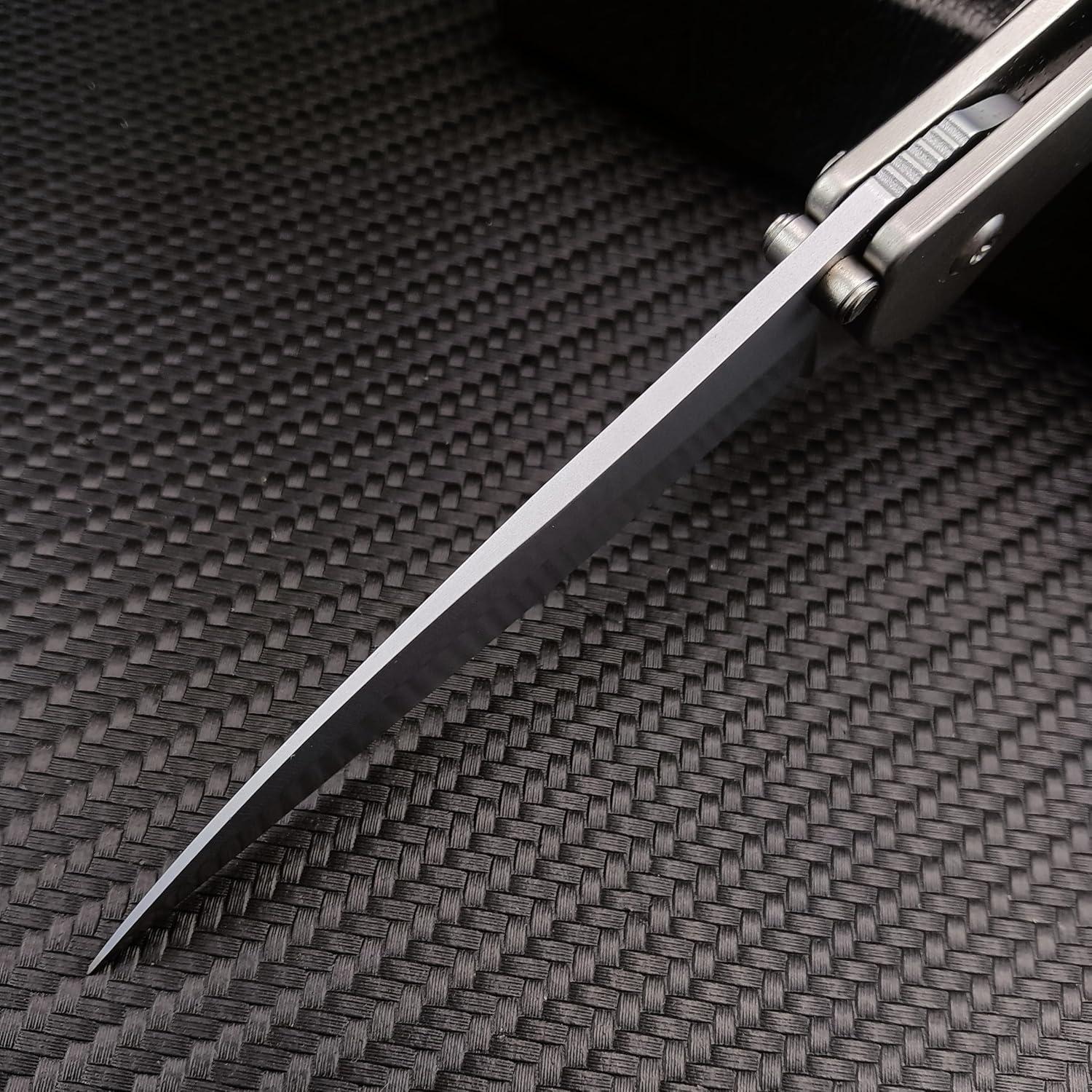 Cuchillo Plegable HUAAO Outdoor Flipper 17.8 cm Acero Inoxidable