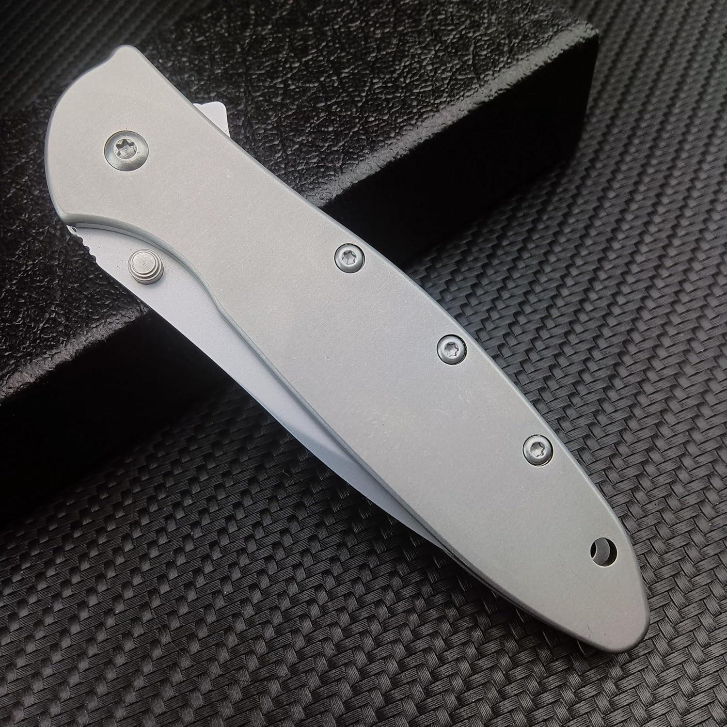 Cuchillo Plegable HUAAO Outdoor Flipper 17.8 cm Acero Inoxidable