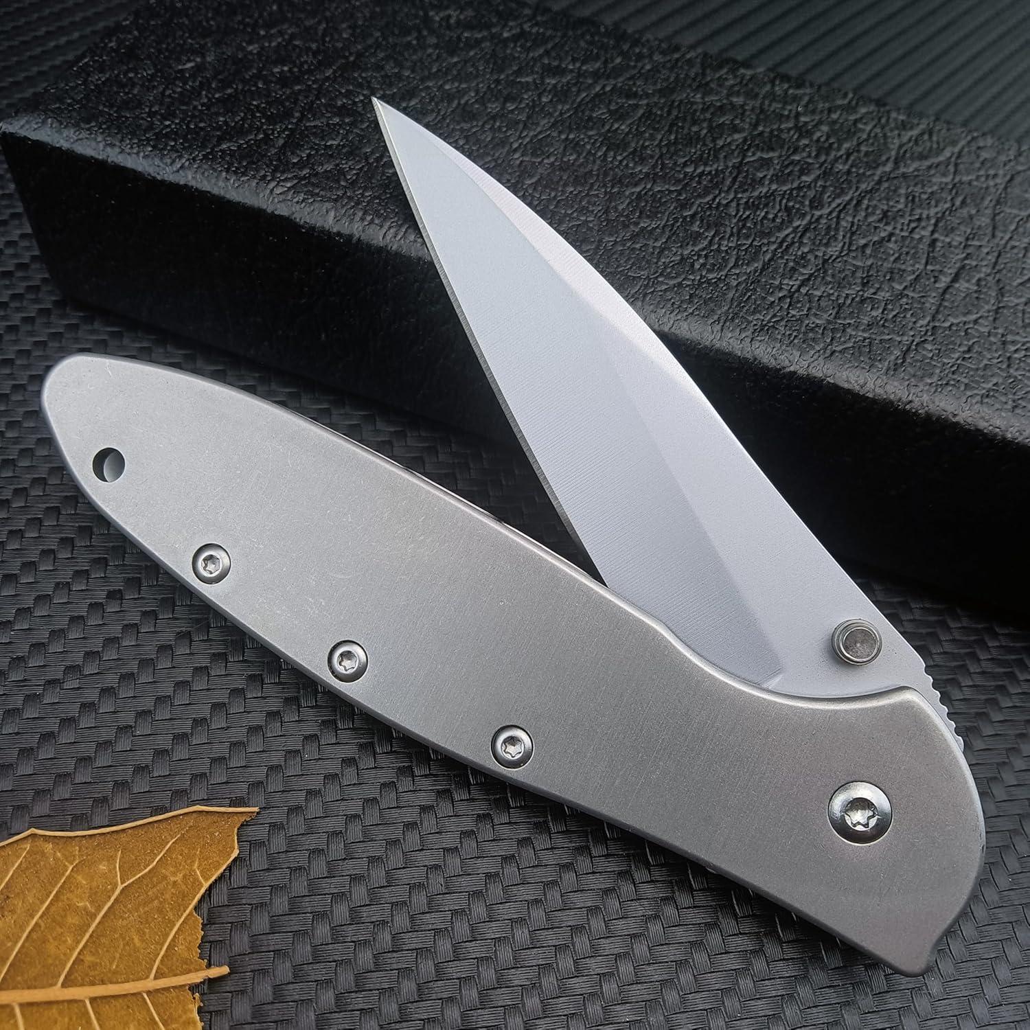 Cuchillo Plegable HUAAO Outdoor Flipper 17.8 cm Acero Inoxidable
