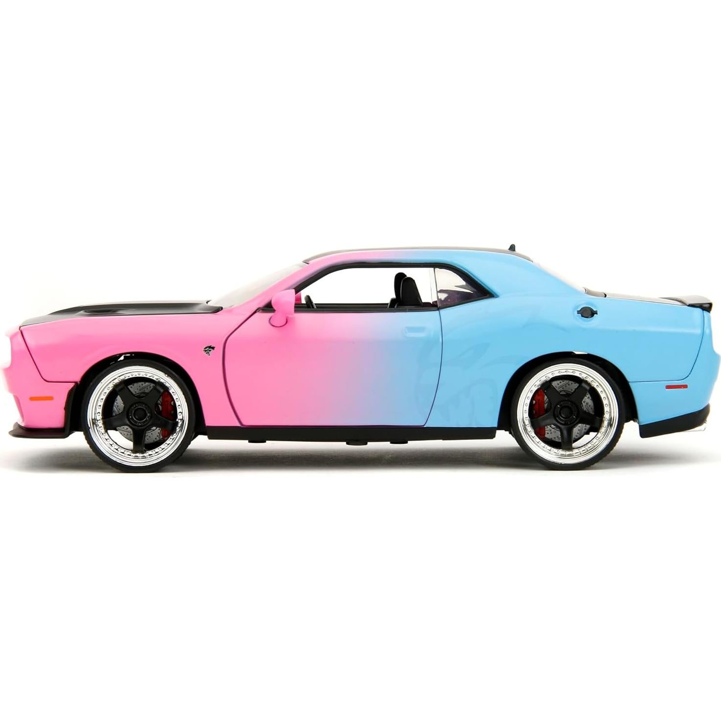 Coche Die-Cast Jada 2015 Dodge Challenger SRT 1:24 Rosa/Azul