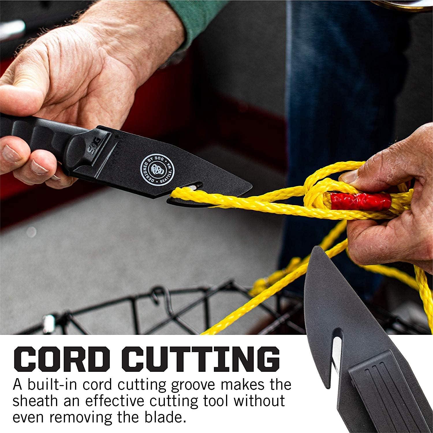 Cuchillo de Supervivencia SOG Ace con Funda Negra 21.8 cm