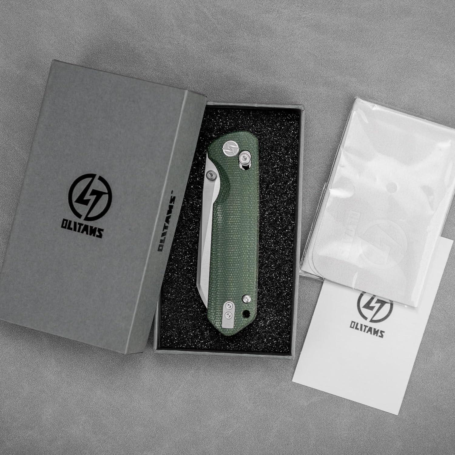 Cuchillo Plegable EDC OLITANS G062 Acero 14C28N 8.5cm