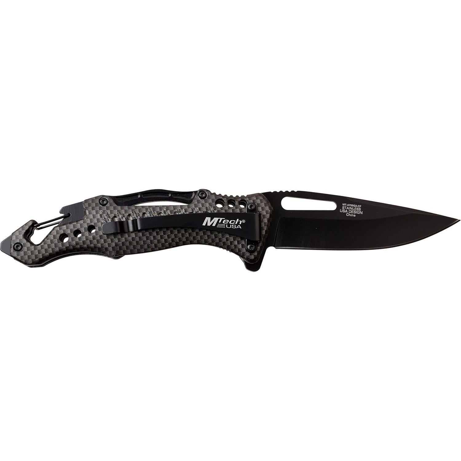 Cuchillo Plegable MTech USA MT-A705G2 Fibra de Carbono 20.96 cm