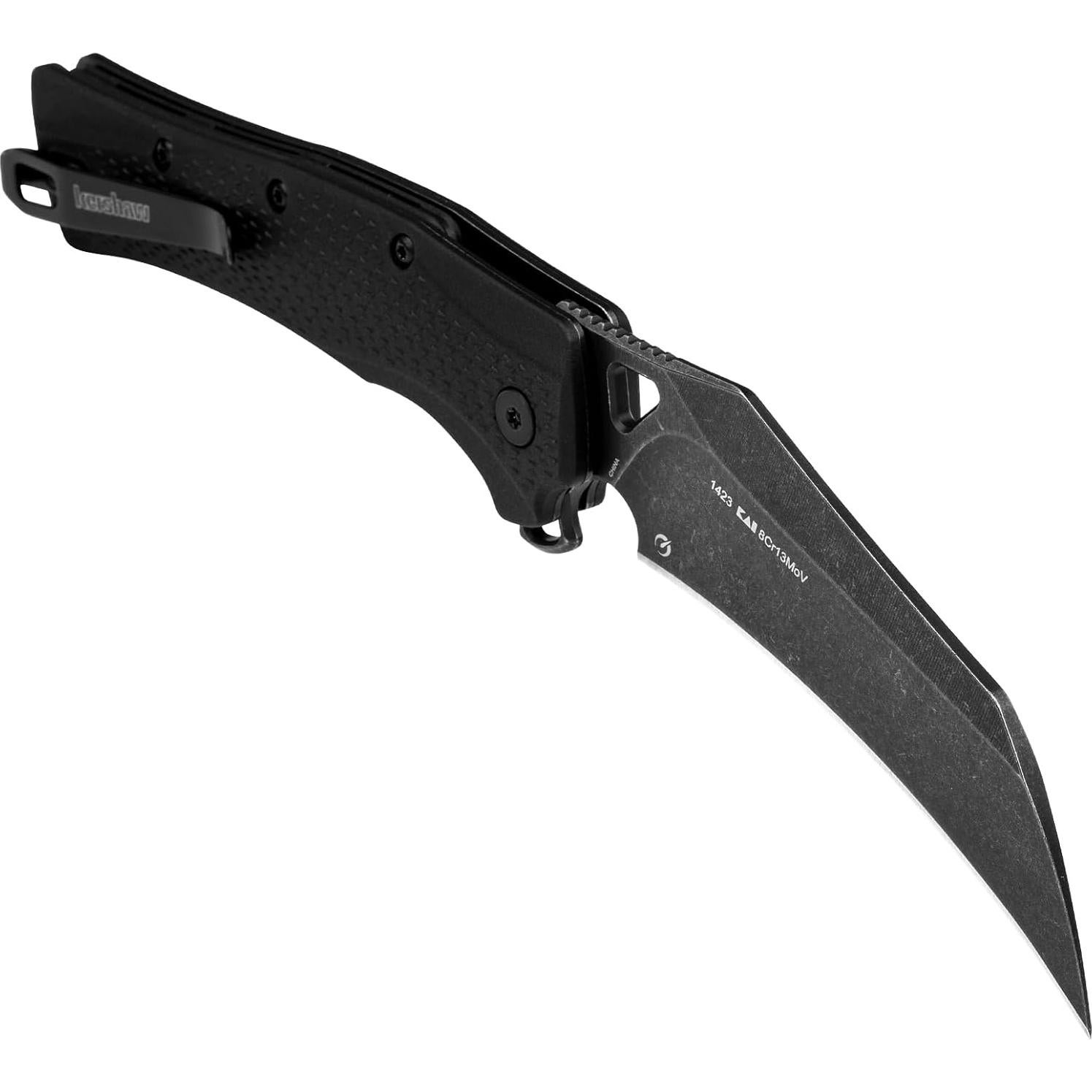 Cuchillo de bolsillo Kershaw Dawnstar 8.9 cm Hawkbill negro EDC