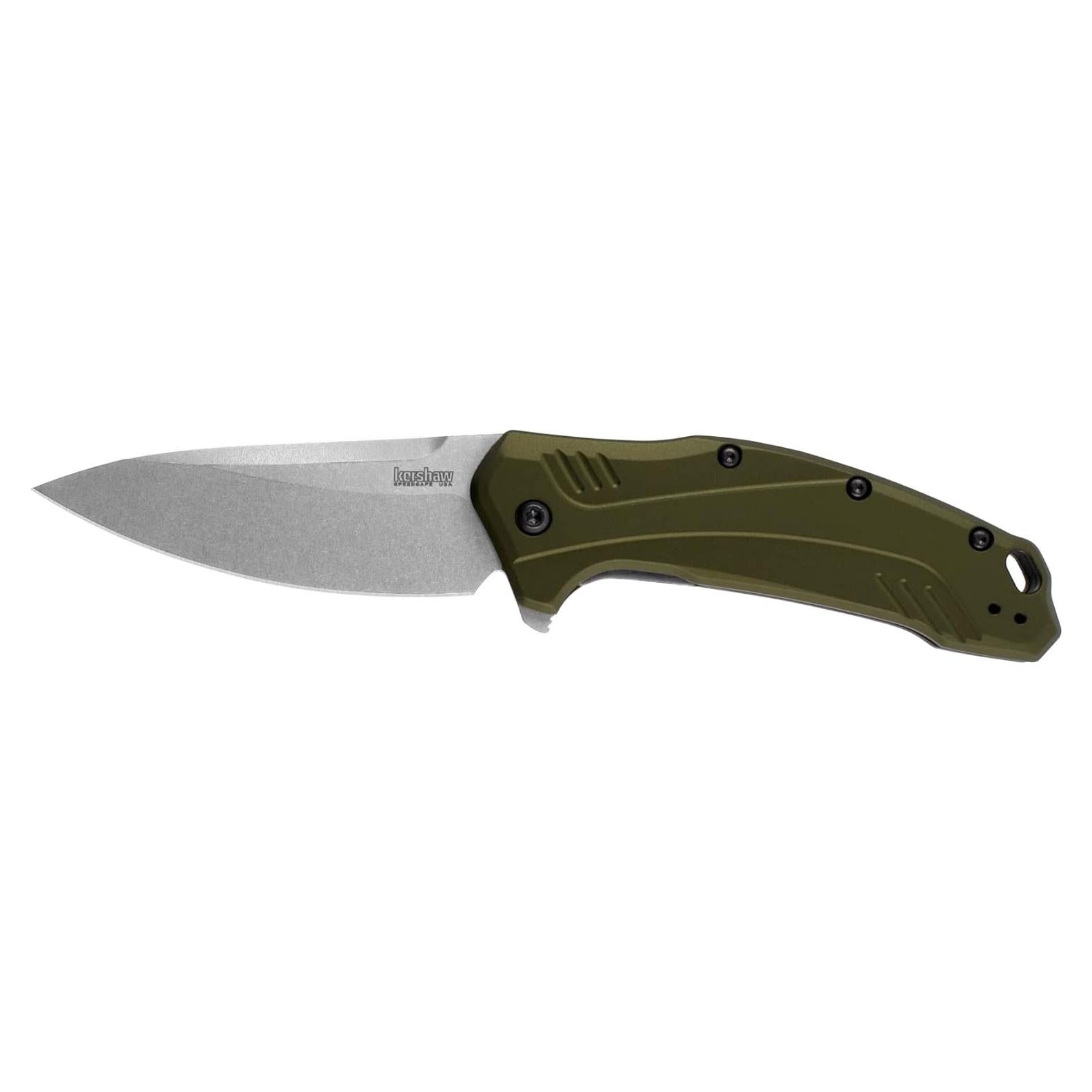 Cuchillo de bolsillo Kershaw Link Oliva 8.26 cm 20CV