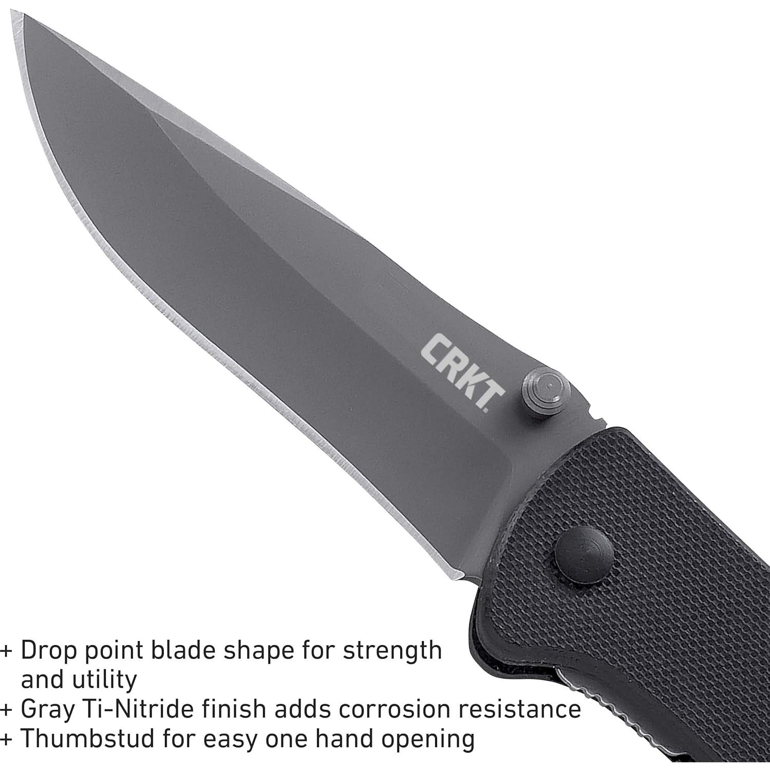 Cuchillo Plegable CRKT Drifter G10 73mm Acero Inoxidable