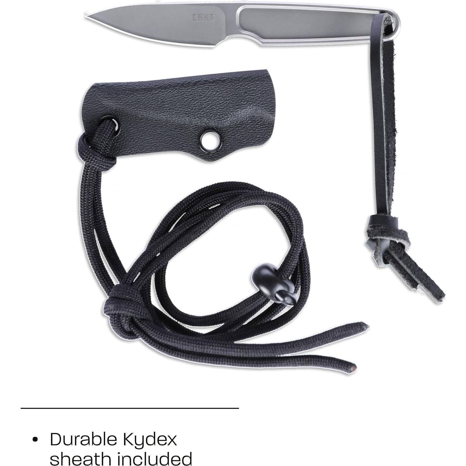 Cuchillo Fijo CRKT HangTi Titanio EDC 42.72 mm con Funda Kydex