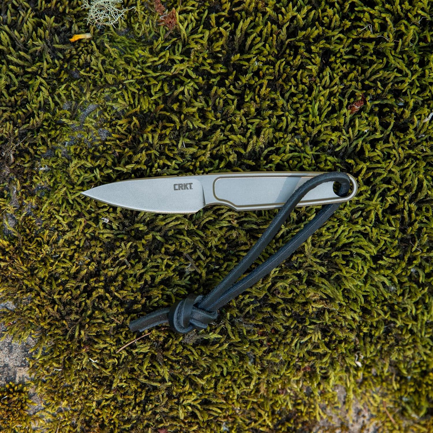 Cuchillo Fijo CRKT HangTi Titanio EDC 42.72 mm con Funda Kydex