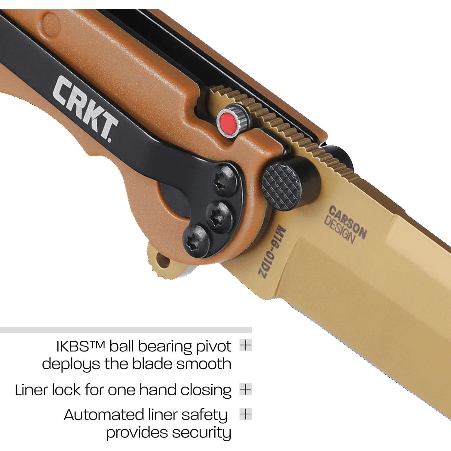 Cuchillo Plegable CRKT M16-01DZ Acero D2 Mango Nylon 18.1cm