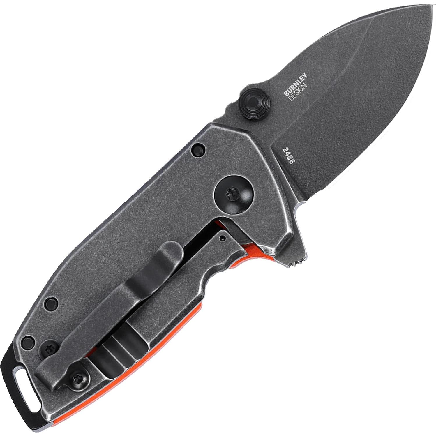 Cuchillo Plegable CRKT Squid Naranja D2 62g Asistido