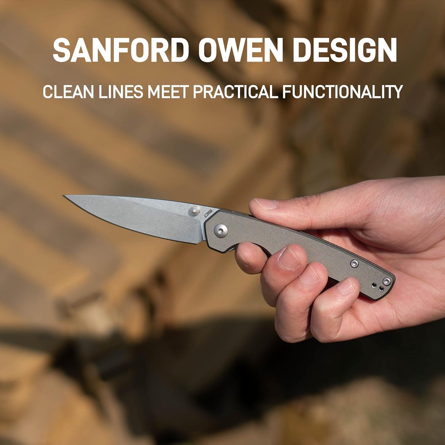 Cuchillo de Bolsillo CJRB Kain 7.49 cm Acero AR-RPM9 Aluminio