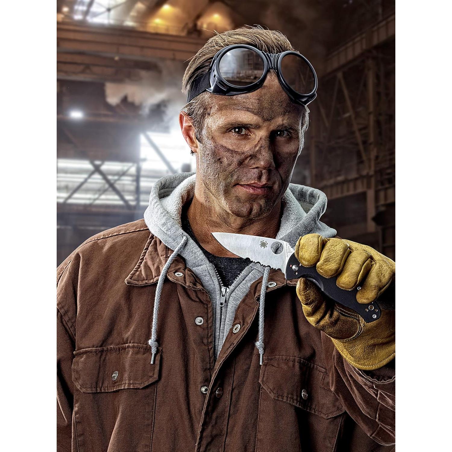 Cuchillo Plegable Spyderco Tenacious 8Cr13MoV 8.61 cm Negro