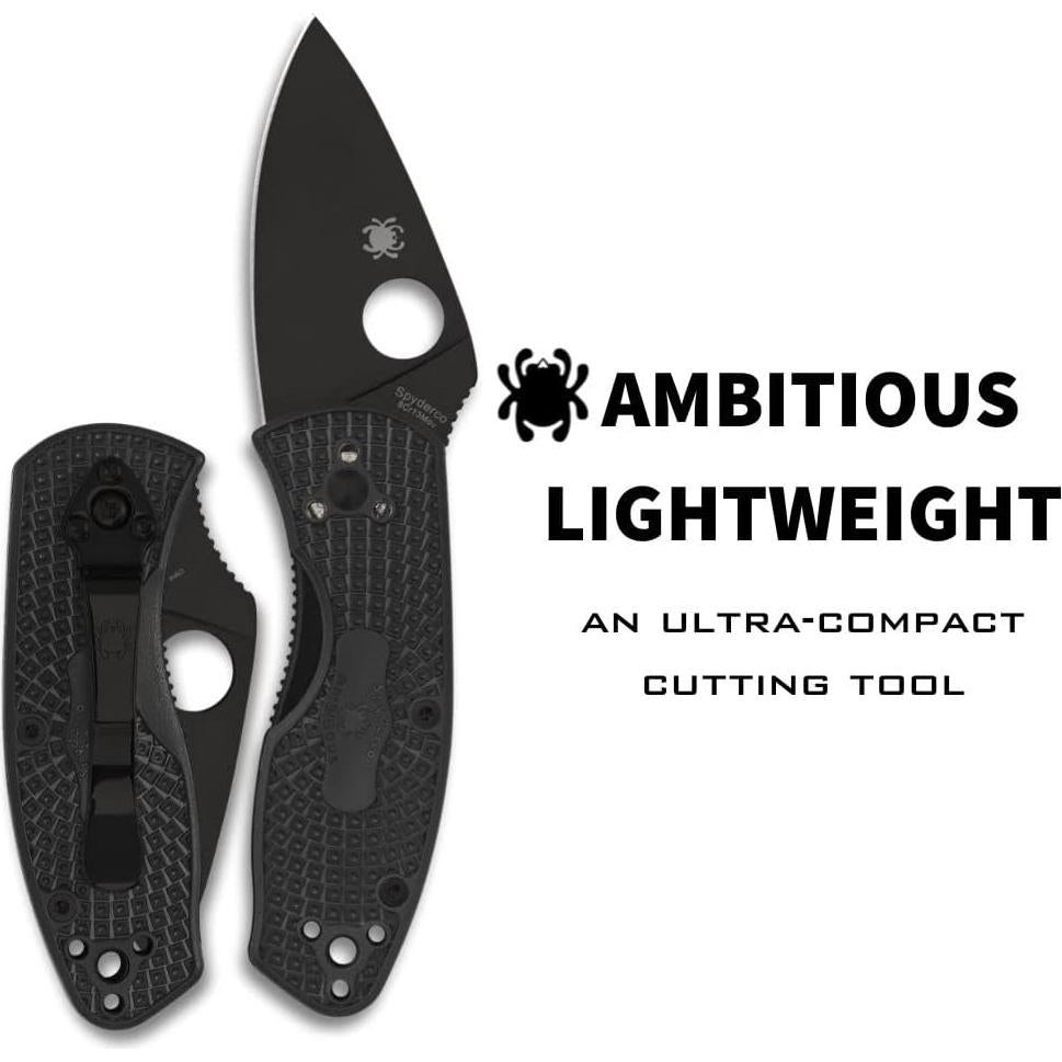 Cuchillo de bolsillo Spyderco Ambitious Lightweight 5.87cm acero inoxidable