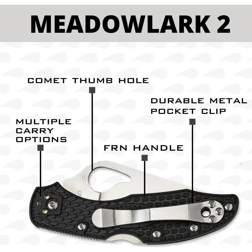 Cuchillo Ligero Spyderco Byrd Robin 2 Acero Inoxidable 6.1 cm