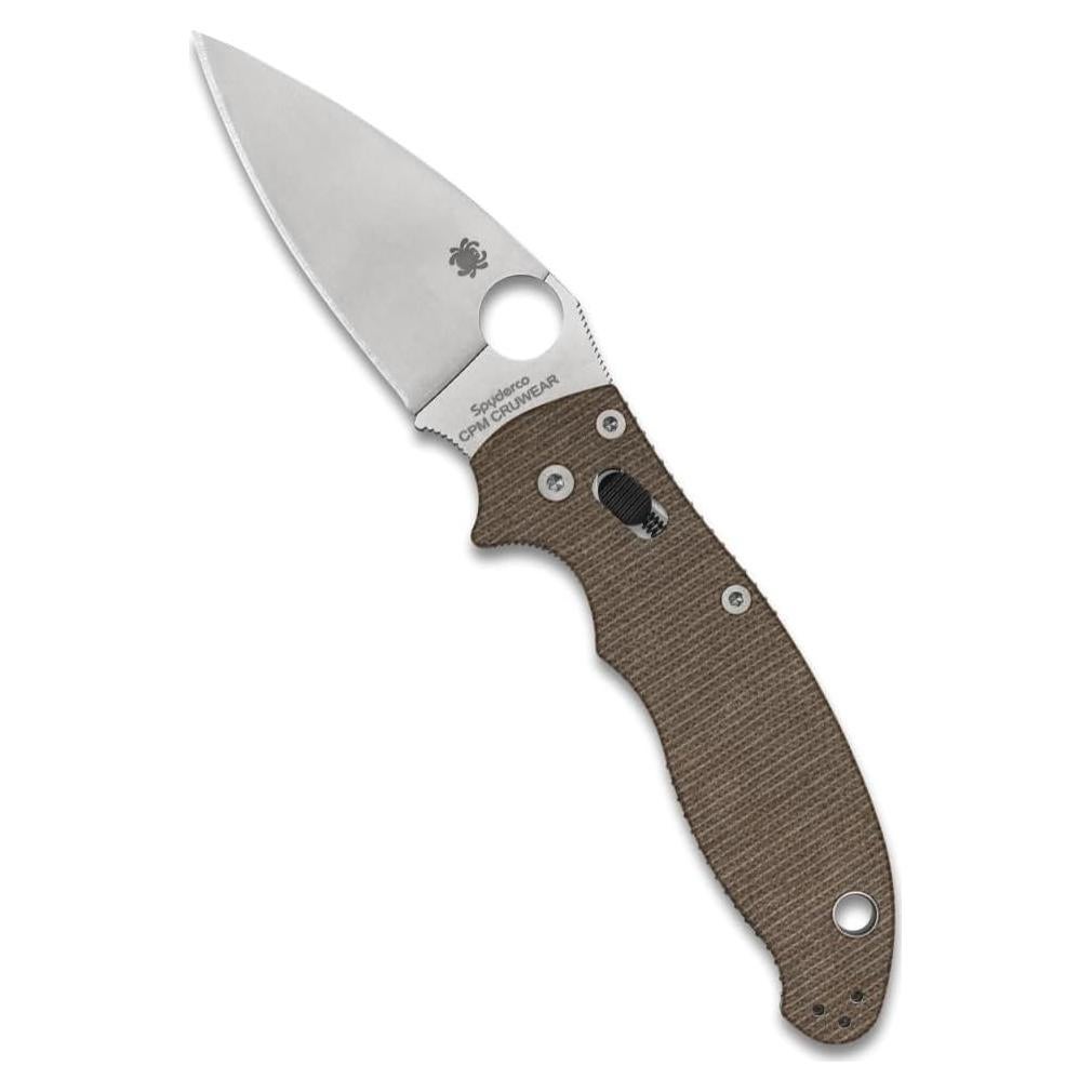Cuchillo de bolsillo plegable Spyderco Manix 2 Micarta 8.56 cm