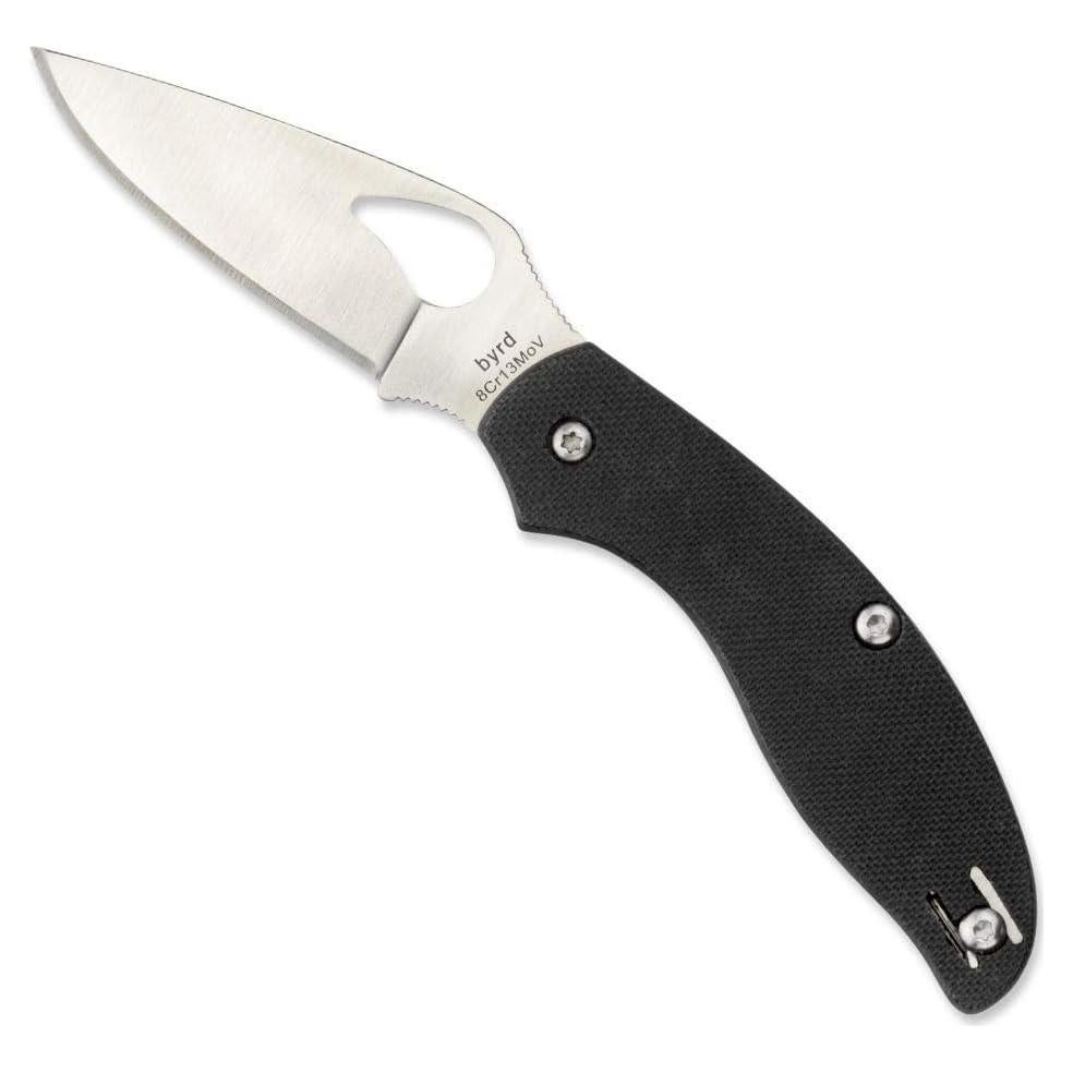 Cuchillo Plegable Spyderco Byrd Tern G-10 Negro 7.1 cm