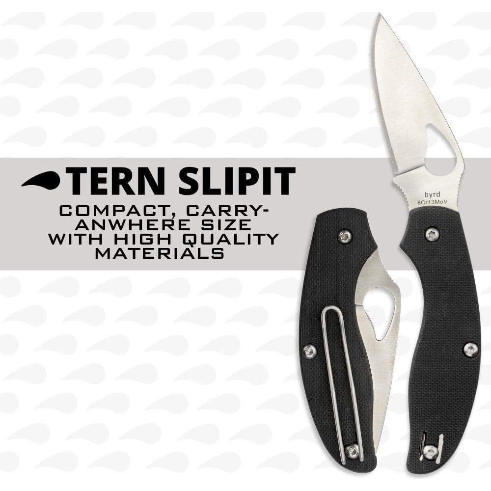 Cuchillo Plegable Spyderco Byrd Tern G-10 Negro 7.1 cm