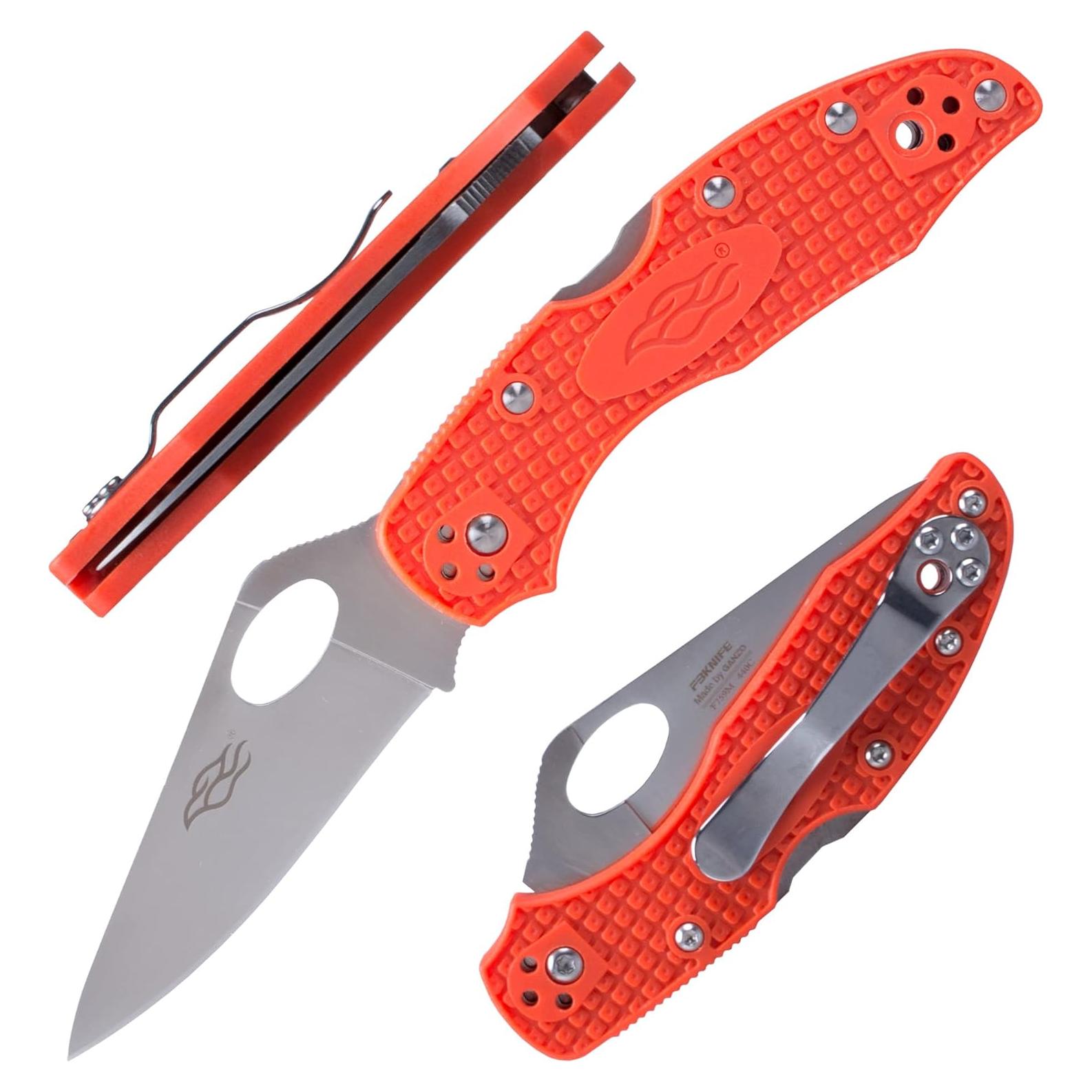 Cuchillo Plegable Ganzo Firebird F759M Acero Inoxidable 440C Naranja