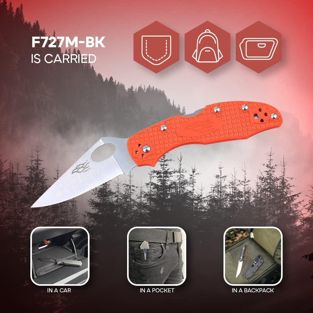 Cuchillo Plegable Ganzo Firebird F759M Acero Inoxidable 440C Naranja