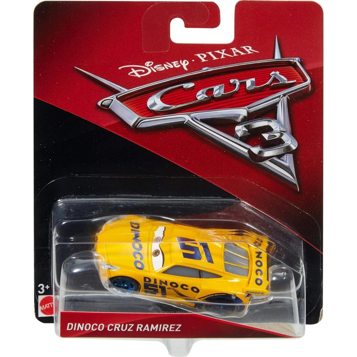 Vehículo a Escala 1:55 Disney Pixar Cars Dinoco Cruz Ramirez