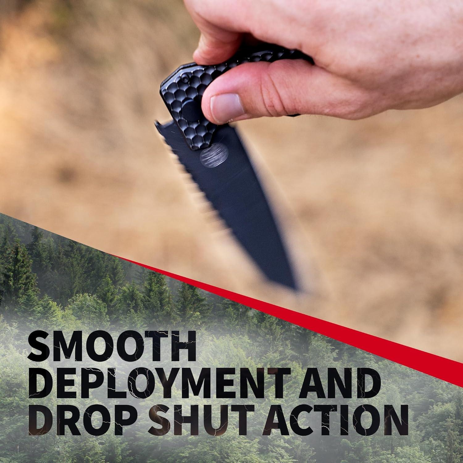 Cuchillo EDC Off-Grid Mamba V3 Titanio MagnaCut 10.16 cm