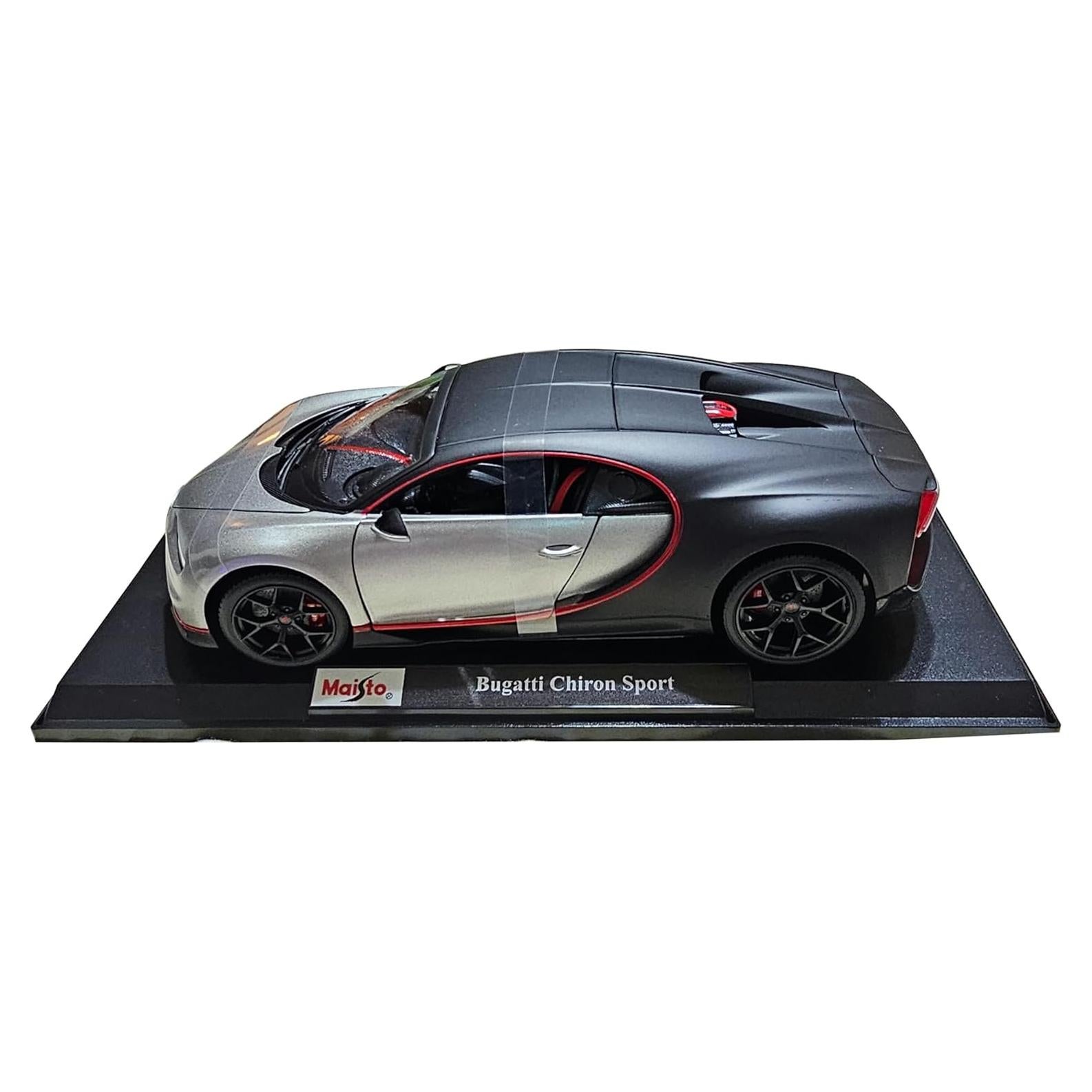 Maisto Bugatti Chiron Sport Black 1:18 Scale Special Edition diecast car Collection