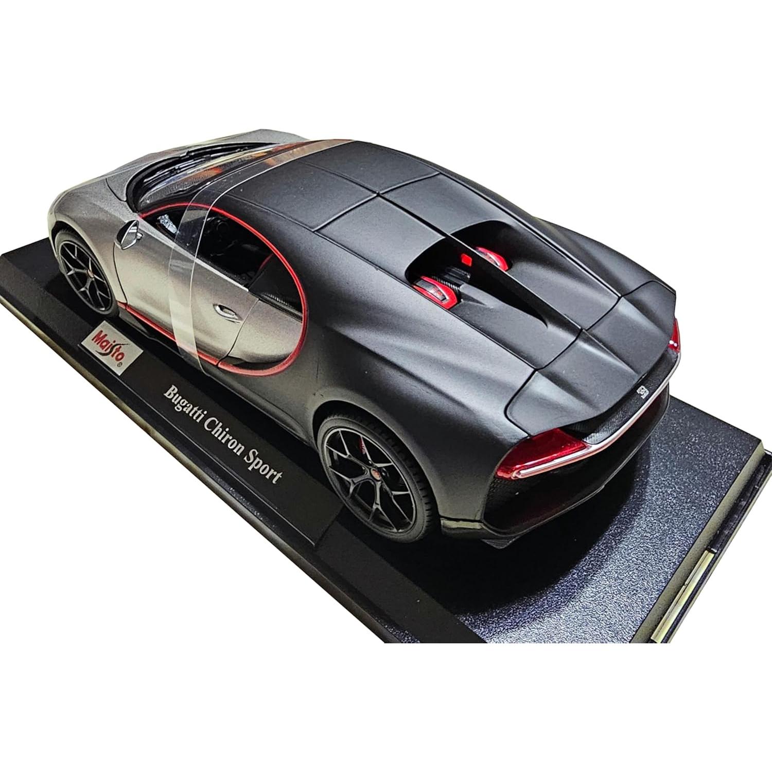 Maisto Bugatti Chiron Sport Black 1:18 Scale Special Edition diecast car Collection