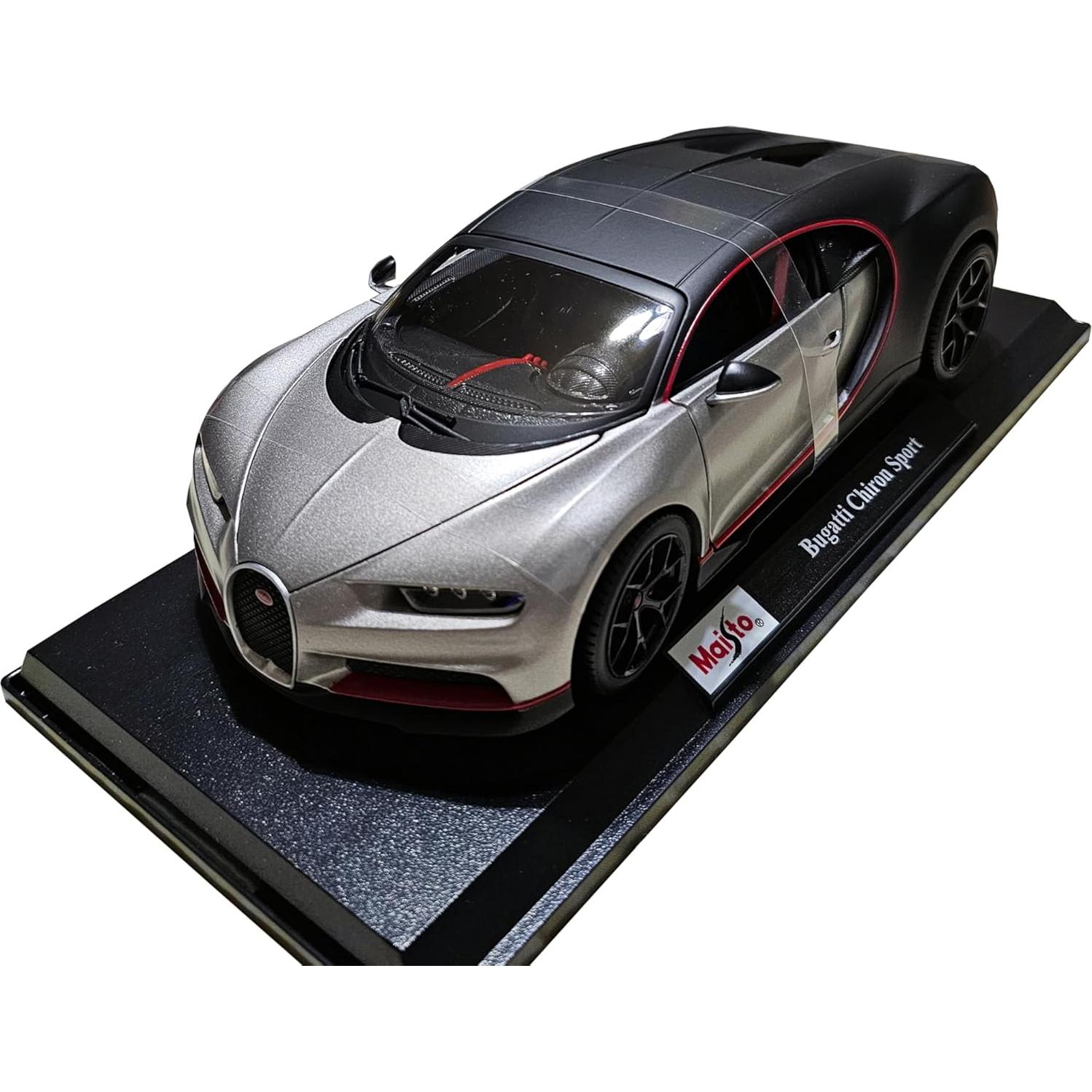 Maisto Bugatti Chiron Sport Black 1:18 Scale Special Edition diecast car Collection
