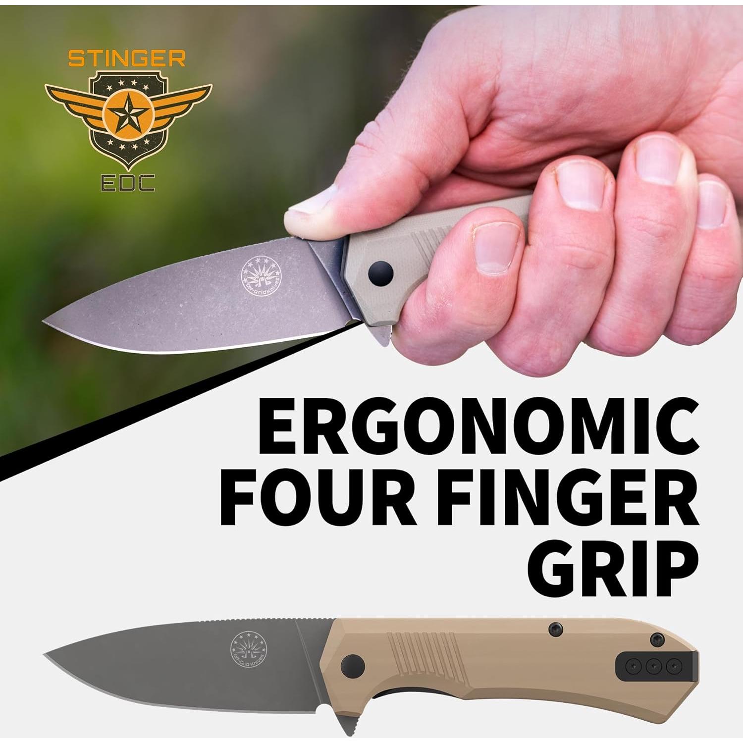 Cuchillo Plegable Off-Grid Stinger EDC 7.62 cm Acero 154CM