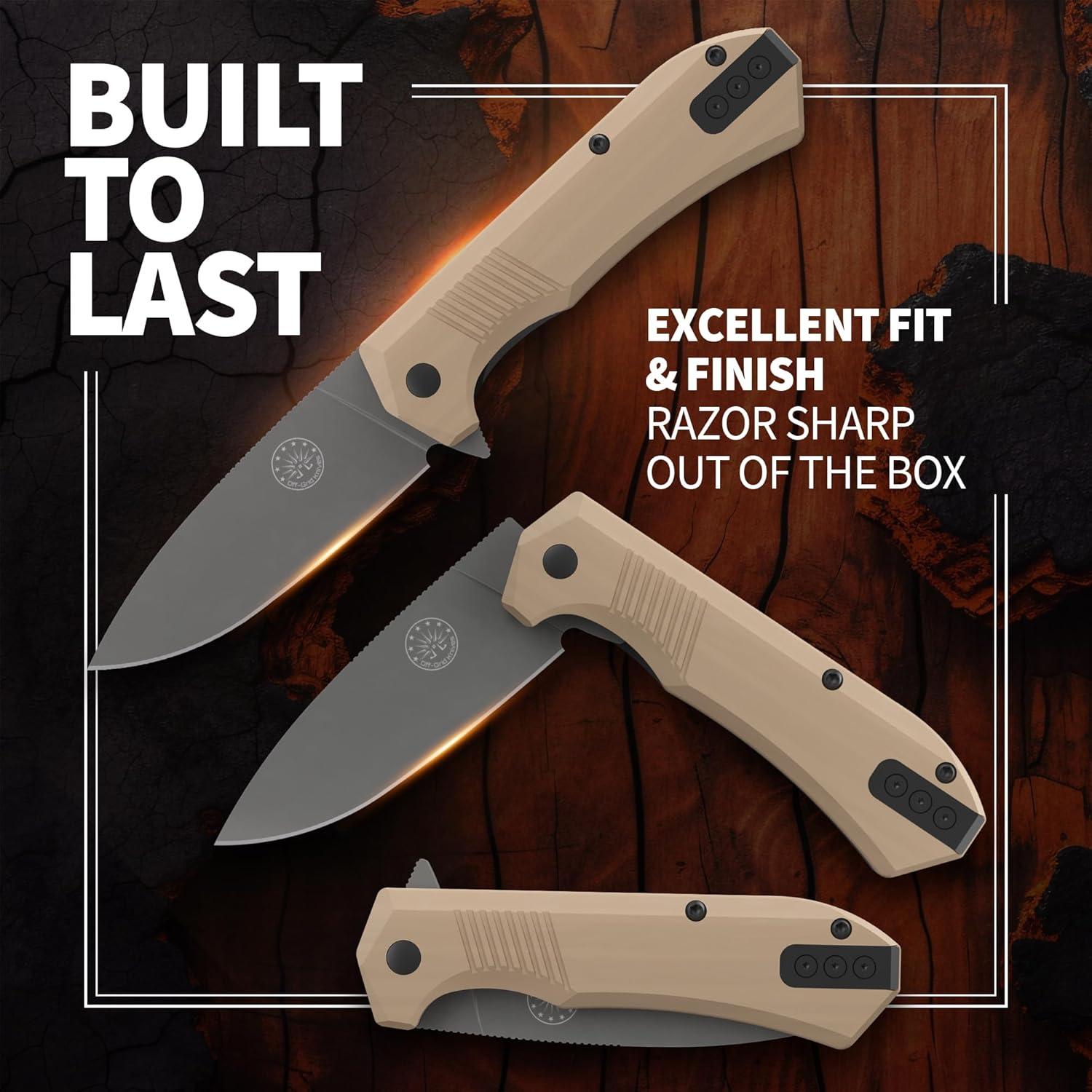 Cuchillo Plegable Off-Grid Stinger EDC 7.62 cm Acero 154CM