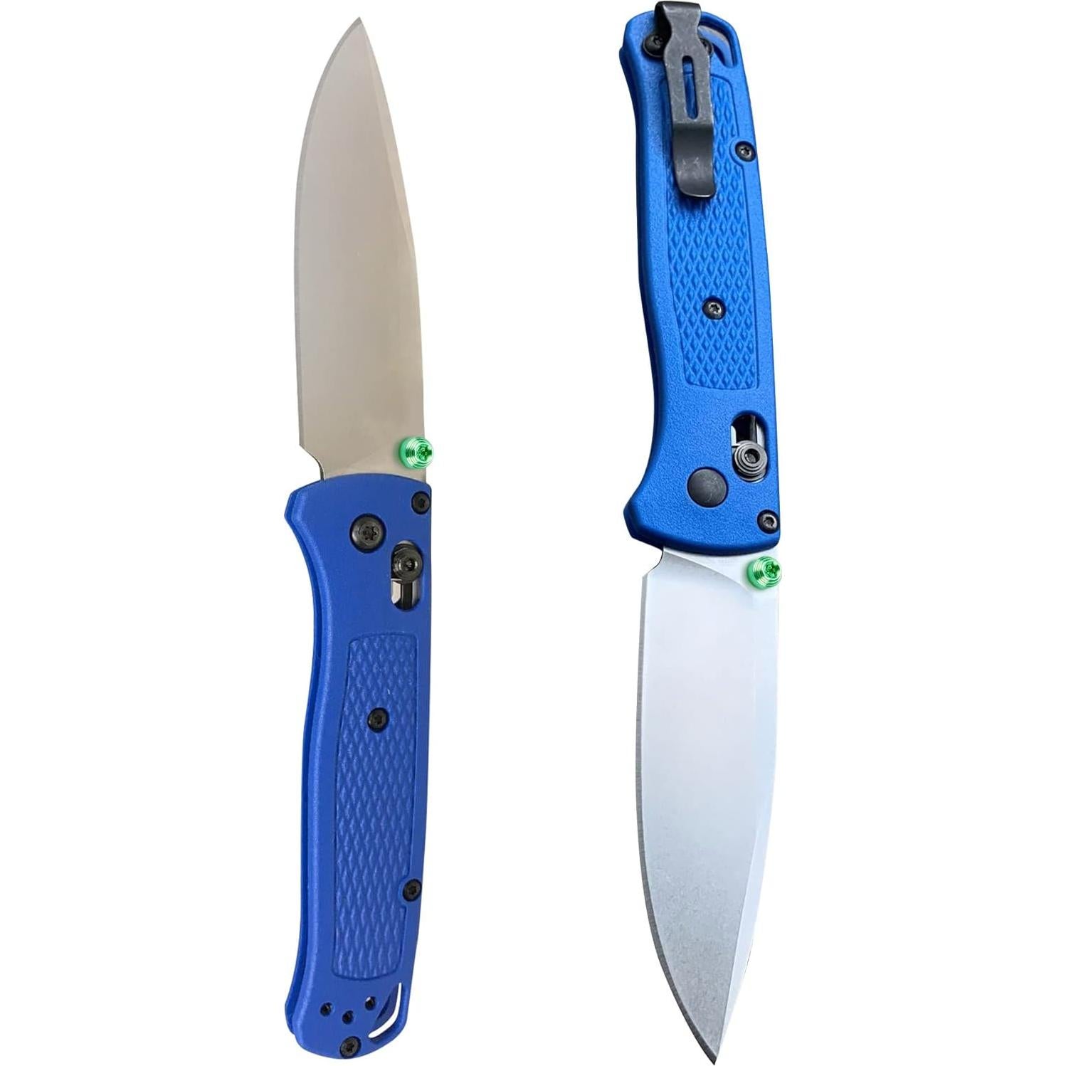 3 Puntas Personalizadas Titanio Anodizado Verde A.I.FORCE para Cuchillos Benchmade Bugout 535