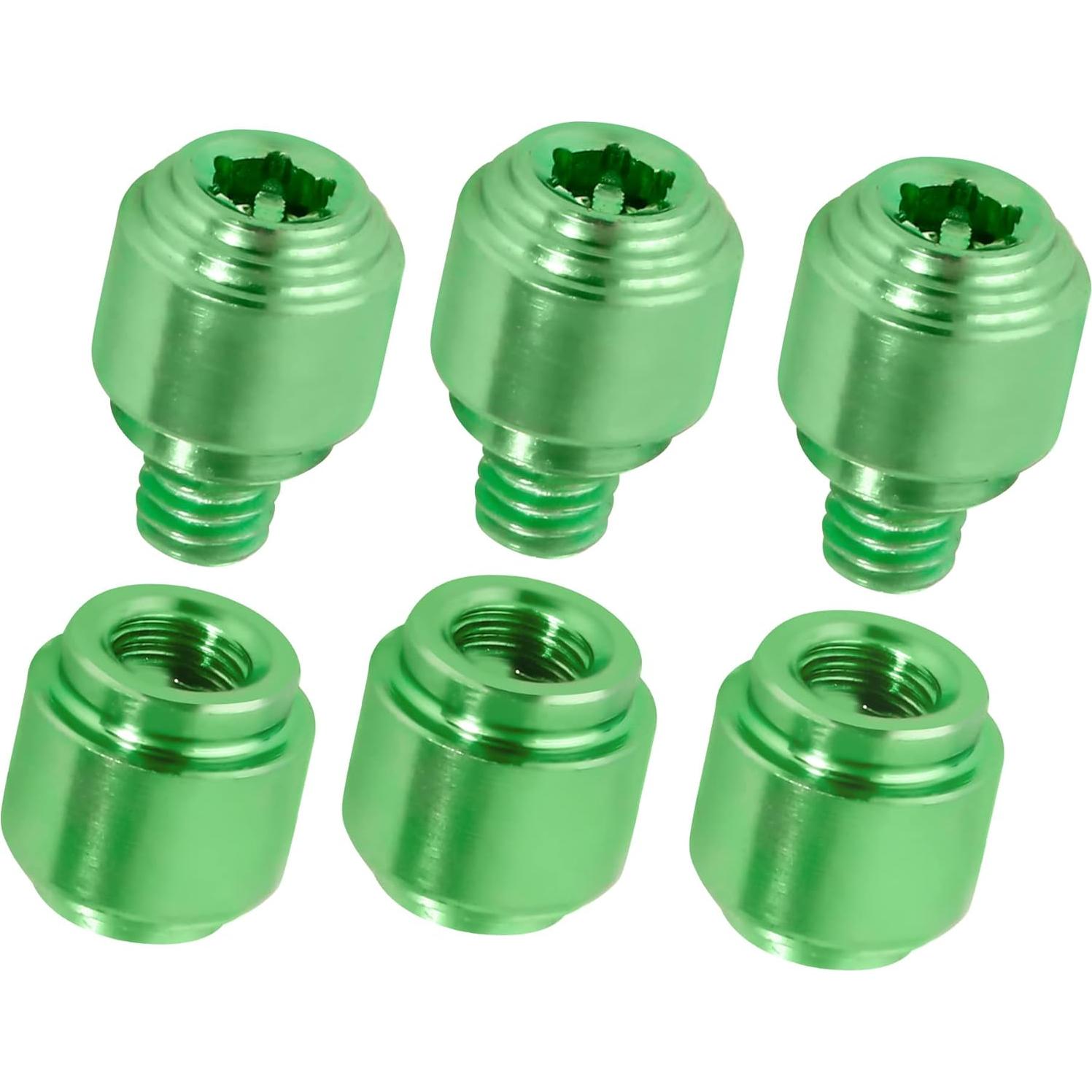 3 Puntas Personalizadas Titanio Anodizado Verde A.I.FORCE para Cuchillos Benchmade Bugout 535