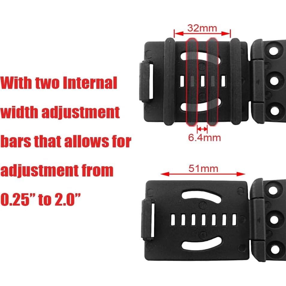 Clip de Cinturón Táctico YCYU con Hardware - Ajustable y Seguro