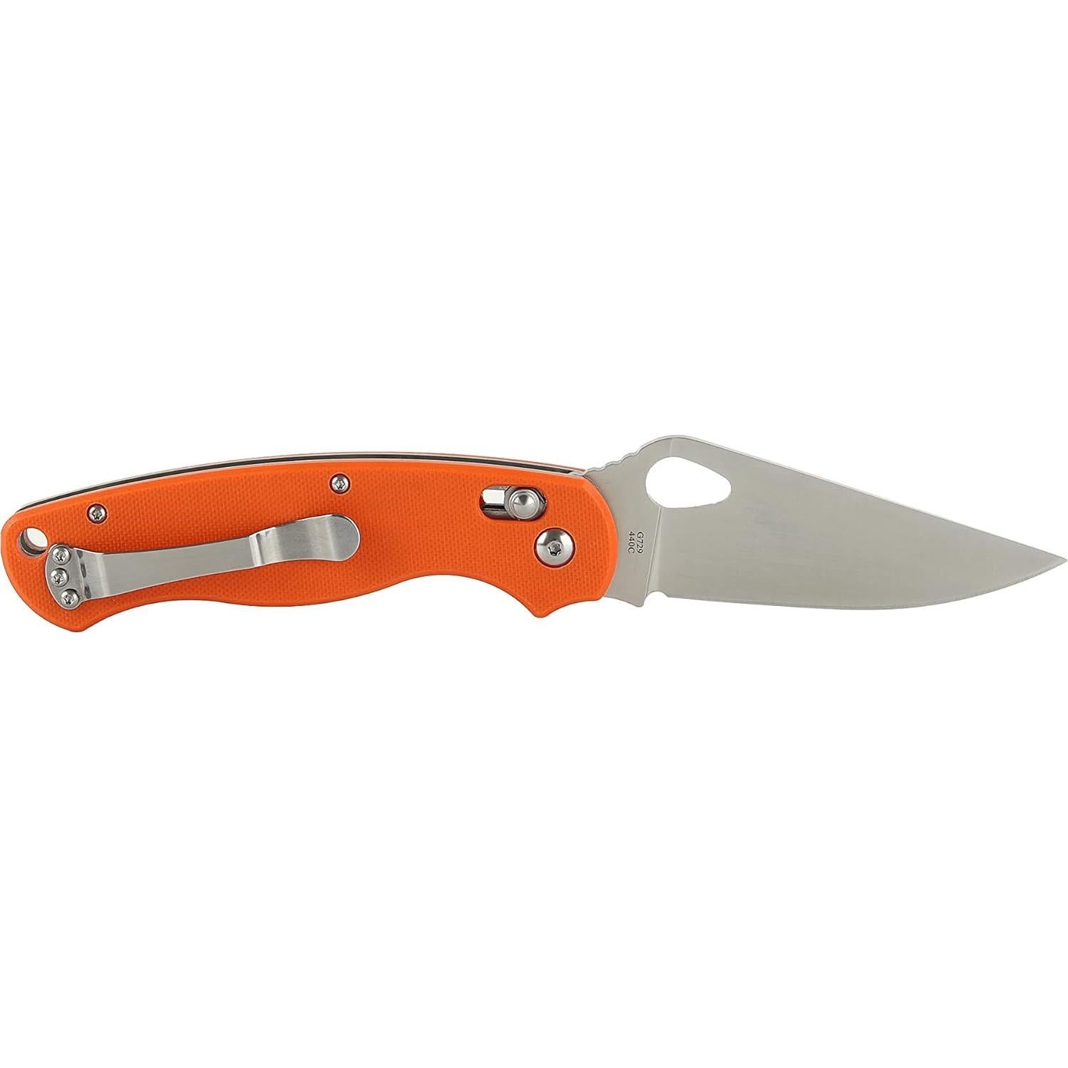 Cuchillo Plegable Ganzo G729-OR Naranja Acero Inoxidable 440C