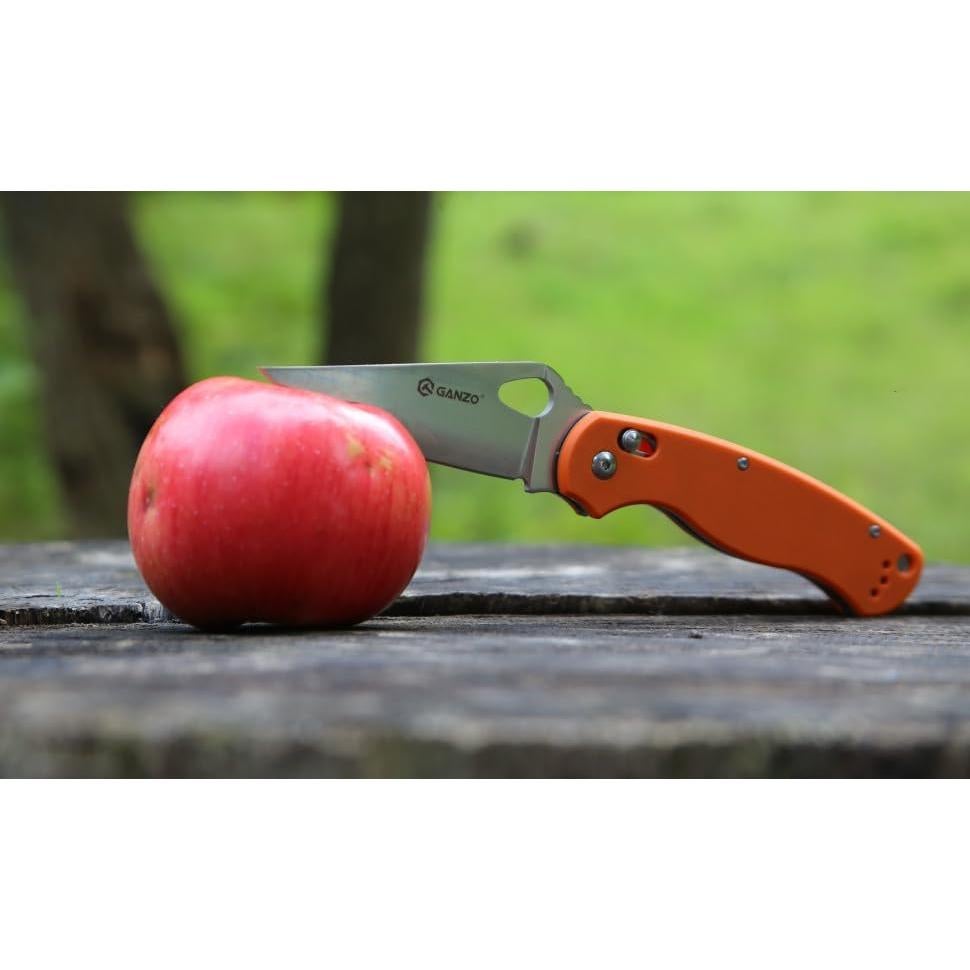 Cuchillo Plegable Ganzo G729-OR Naranja Acero Inoxidable 440C