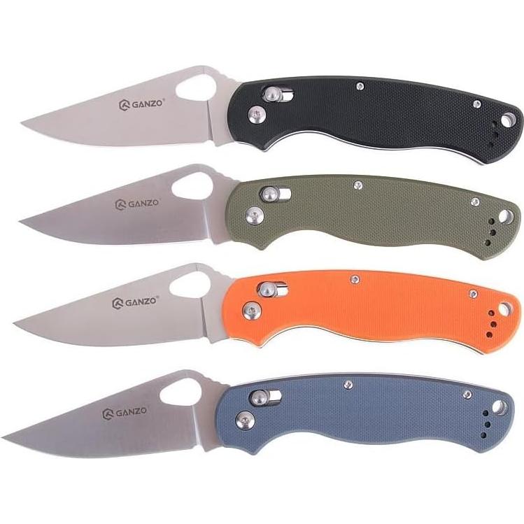 Cuchillo Plegable Ganzo G729-OR Naranja Acero Inoxidable 440C